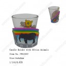 Candle holder with Africa animal 